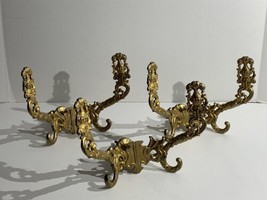 Large Victorian Style Double Coat Hat Rack Solid Metal VTG Architectural Salvage - £38.62 GBP