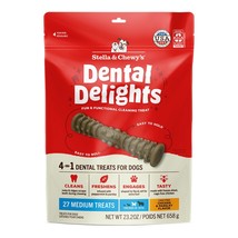 Stella &amp; Chewy&#39;s Dog Dental Delights Medium 27 Pack - £35.07 GBP