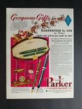 Vintage 1939 Parker Vacumatic 14k Gold Fountain Pen Full Page Original Ad 723 - £5.45 GBP