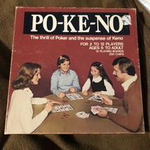 POKENO PO-KE-NO Playing Card Game Complete with 12 Boards and 200 Chips ... - $15.83