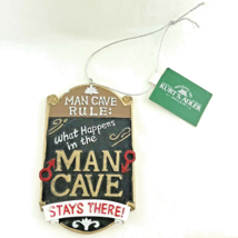 Kurt Adler Ornament What Happens In The Man Cave Stays There - £10.03 GBP