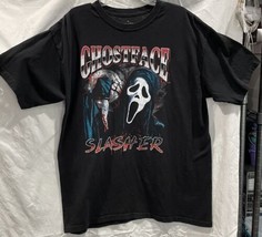 Scream Ghost Face T-Shirt Black Short Sleeve Top Scary Horror Slasher Me... - £13.18 GBP