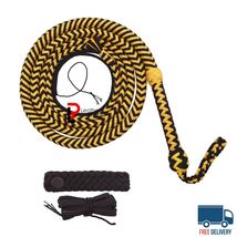Nylon Paracord Bullwhip 4–16 Ft Handmade Signal Whip 16 Plait training c... - $44.79+
