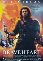 Mel Gibson Signed 27x39 Braveheart Movie Poster JSA Hologram - £613.68 GBP