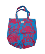 Lilly Pulitzer for Estee Lauder Tote Bag Pink Blue Crab Shell Fish Beach... - £14.90 GBP