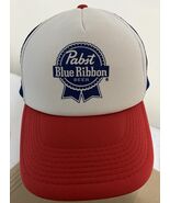 Vintage PABST BLUE RIBBON Beer - Snapback Mesh  FOAM Crown TRUCKER Cap Hat - $18.66