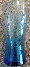 Vtg McDonald&#39;s Coca Cola Coke Blue Glass 16oz Drinking Glasses Tumbler 1961 - $9.00