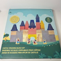 31 Pc Disney Wooden Castle Stacking Blocks Set Minnie Mickey Goofy Donal... - £31.29 GBP