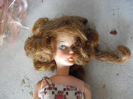 Vintage 1960s Plastic Character Doll 11&quot; LOOK - £14.90 GBP