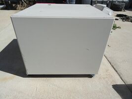 UNIVERSAL ROLLING CART STAND XEROX COPY MACHINE ALL METAL W/ STORAGE 22"... - $70.47