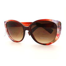 Flower Print Sunglasses Classic Round Butterfly Elegant Floral Colors - £6.37 GBP