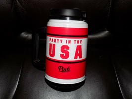 Victoria&#39;s Secret Pink Party In The Usa Travel Chug Mug 24 Oz Iced Cup Reusable - £16.61 GBP