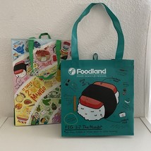 Set Of 2 HAWAII Foodland Reusable Shopping Bag Tote - Over The Rainbow &amp;... - £15.20 GBP