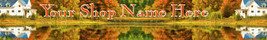Web Banner Autumn Reflections Custom Designed    58a - $7.00