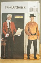 Butterick 3896 Making History Costume Sewing Pattern Colonial Farmer Englishman - £14.27 GBP