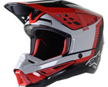 New Alpinestars SM5 Beam Black/Gray/Red Helmet MX Motocross ATV Adult - $219.95