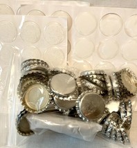 Bottle Cap Magnet Kit Craft Project 60 Caps Magnets Toppers Fun Project ... - £15.97 GBP