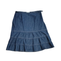 St. John&#39;s Bay Cute Blue Denim Skirt ~ Sz 10 ~ Knee Length  - £17.68 GBP