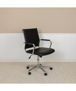 Black LeatherSoft Office Chair BT-20595M-1-BK-GG - $238.66 CAD