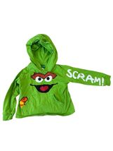 Sesame Street Oscar The Grouch Hoodie "Scram" "Go Away" Graphics 18 Months - $11.52
