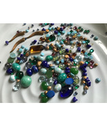 VTG GLASS CABS MIX SIZES &amp; COLORS Some Like Gemstones JEWELRY REPAIR LOO... - £11.24 GBP