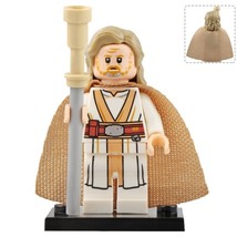 Luke Skywalker (Old Man) The Last Jedi Star Wars Movies Minifigure Gift Toy - £2.35 GBP