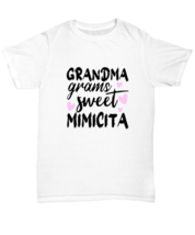Grandma T Shirt Grandma Grams Sweet Mimicita White-U-Tee - £14.31 GBP