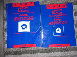 1993 Jeep Grand Cherokee Service Shop Repair Manual Set W SUPPLEMENT Book OEM - $69.99