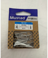 8-Pack Mustad Demon  DLT11 Tak Clip Power Clip Paper Clip Style XL 65 lb... - $9.90