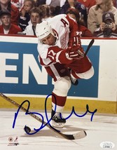 Brett Hull Signed Autographed Detroit Red Wings 8&quot;x10&quot; Photo Jsa Certified - $59.99