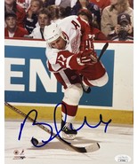 BRETT HULL SIGNED Autographed DETROIT RED WINGS  8&quot;x10&quot; PHOTO JSA CERTIF... - $59.99