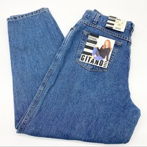 NEW DEADSTOCK Gitano Womens 16 Vintage 80&#39;s Super High Rise Mom Jeans Retro - £42.40 GBP