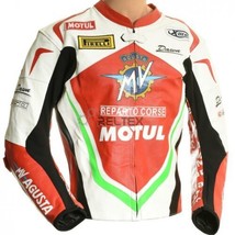 MV Agusta WSB Italia Special Edition Sports Motorcycle CE Leather Biker Jacket - £140.58 GBP