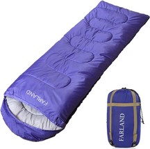 Farland Sleeping Bags 20°F For Adults, Teens, And Children With Compression Sack - £41.51 GBP