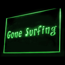 120089B Gone Surfing Surf Beer Operation Wave Hawaii Summer Pub LED Light Sign - £17.57 GBP