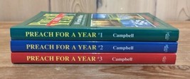 Lot of 3 PREACH FOR A YEAR 1-3 by Roger Campbell 104 Sermon Outlines Per Yr. NEW - £18.67 GBP