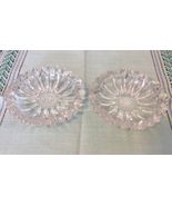 Crystal Flower Ashtrays Candy Trinket Dish-Set Of 2 - $164.91 MXN