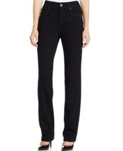 $59 Style &amp; Co Plus Size Tummy Control Straight-Leg Jeans Black Size 28W... - $9.69