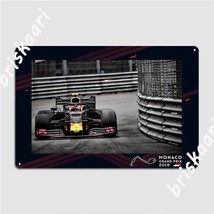 Monaco 2019 Grand Prix Red Bull racing metal wall poster decor Tin Sign man cave - £22.52 GBP+