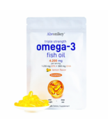 Abronikey Triple Strength 3 Fish Oil Supplements 4200mg Per Serving - $30.08 CAD