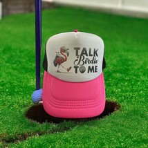 Talk Birdie To Me Golf Hat - Ladies Pink Trucker Cap - $18.99