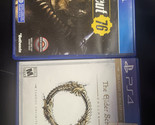 SET OF 2 Playstation 4 PS4 : FALLOUT 76 + THE ELDER SCROLL ONLINE /COMPLETE - $11.87