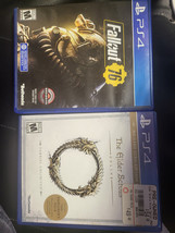 Set Of 2 Playstation 4 PS4 : Fallout 76 + The Elder Scroll Online /COMPLETE - £9.45 GBP