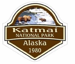 Katmai National Park Sticker Decal R1092 Alaska YOU CHOOSE SIZE - $1.95+
