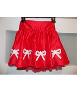 Hartstrings Red/W White Bows Skirt Size 6X GIRL&#39;S NWOT MSRP $56 - $349.72 MXN