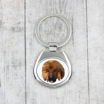 A key pendant with a Tibetan Mastiff dog. A new collection with the geom... - $12.89