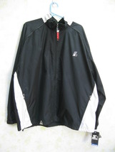 Men&#39;s Starter jacket XL NWT micro poly windwear stow away black full zip NEW - £17.36 GBP