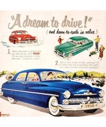 1950 Mercury Car A Dream To Drive Advertisement Automobilia Ford Motor C... - $54.91 CAD