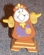 Beauty and The Beast Cogsworth Clock 4 inch Tall Porcelain Figurine - £19.61 GBP
