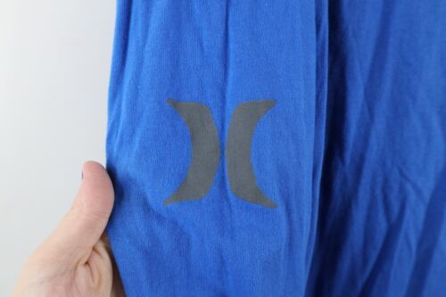Vintage 90s Hurley Mens Large Faded Spell Out Surfing Long Sleeve T-Shirt Blue Item image 5